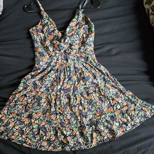 Angie Navy Floral Mini Dress